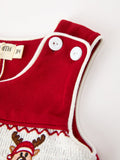 Baby Boys Christmas Reindeer Smocked Red Jonjon 3 6 9 12 18 24