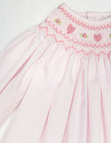 Petit Ami Girls Pink Heart Long Sleeve Smocked Bishop Dress 3 6 9 12 18 24 Months 2T 3T 4T