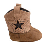 Baby Deer Boys Western Star Cowboy Boots Crib Shoes Newborn Size 0 3 Months