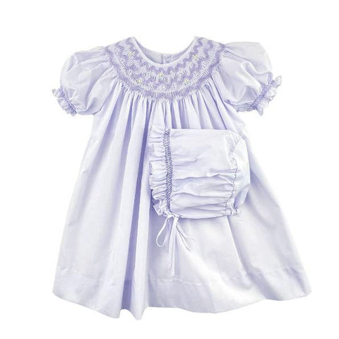 Petit Ami Girls Lavender Purple Bishop Smocked 2pc Baby Dress Daygown Preemie & Newborn 3 6 9 Months 6 Months Petit Ami Girls Lavender Purple Bishop Smocked 2pc Baby Dress Daygown Preemie & Newborn 3 6 9 Months 6 Months