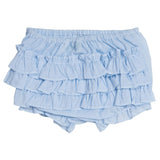 Feltman Brothers Baby Girls Blue Ruffled Diaper Cover Bloomers Size 0 3 Newborn