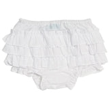 Feltman Brothers Baby Girls White Ruffled Diaper Cover Bloomers Size 3 6 9 Months