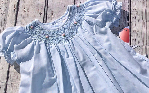 Petit Ami Girls Blue Bishop with Pintucks Smocked Dress 3 6 9 12 18 24 Months 2T 3M Petit Ami Girls Blue Bishop with Pintucks Smocked Dress 3 6 9 12 18 24 Months 2T 3M