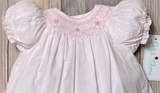 Petit Ami Baby Girls Pink Bishop Smocked Dress 3 6 9 12 18 24 months