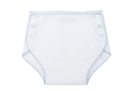 Feltman Brothers Baby Boys White Button Diaper Cover Size 0 3 Newborn