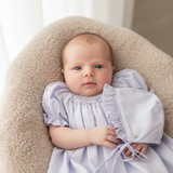 Petit Ami Girls Lavender Multi Smocked Bishop Dress Daygown Newborn