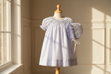 Petit Ami Girls Lavender Multi Smocked Bishop Dress Daygown Newborn