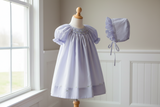 Petit Ami Girls Lavender Multi Smocked Bishop Dress Daygown Newborn