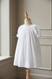 Petit Ami Baby Girls White Multi Smocked Bishop Dress 3 6 9 Months