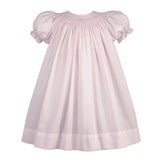 Petit Ami Girls Pink Pearl Bishop Smocked Dress 3 6 9 12 18 24 Months