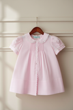 Feltman Brothers Baby Girls Pink Heirloom Lace Button Front Slip Dress Newborn