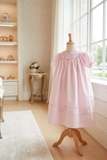 Feltman Brothers Baby Girls Pink Heirloom Smocked Bishop Lace Infant Dress 3 6 9 12 18 24 Months