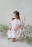 Feltman Brothers Baby Girls Pink Heirloom Smocked Bishop Lace Infant Dress 3 6 9 12 18 24 Months