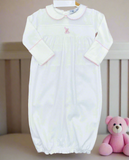 Nellapima Luxurious Baby Girls Pink Teddy Bear Pima Cotton Gown Newborn 0 3 Months