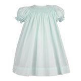 Petit Ami Girls Mint Green Pearl Bishop Smocked Dress 3 6 9 12 18 24 Months