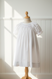 Petit Ami Baby Girls White Multi Smocked Bishop Dress 3 6 9 Months