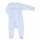 Magnolia Baby Baby Boys Soft Pima Cotton Blue Smocked Footie Longall Preemie Newborn 3 6 9 Months (Copy)