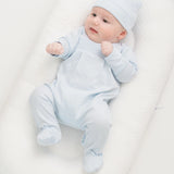 Magnolia Baby Baby Boys Soft Pima Cotton Blue Smocked Footie Longall Preemie Newborn 3 6 9 Months (Copy)