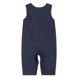 Dark Blue Nativity Smocked Overalls