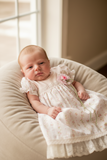 Haute Baby Girls Vintage Inspired Floral Emmie Layette Daygown Dress Newborn