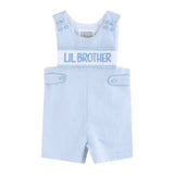 Light Blue Seersucker Lil Brother Smocked Jon Jon