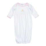 Magnolia Baby Girls Soft Pima Cotton White Pink Duck Little Waddlers Gown Newborn