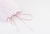 Feltman Brothers Pink Lace Embroidered Girls Baby Bonnet Preemie Premature