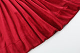 Red Velvet Nativity Smocked Dress