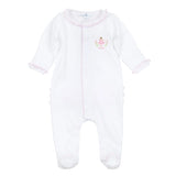Magnolia Baby Girls Ballerina Twirls Ruffled Bum Pima Cotton Preemie Newborn 3 6 9 Months Footed Romper