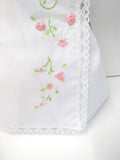 Will'beth Baby Girls Side Button Lace & Embroidery Diaper Set Preemie Newborn