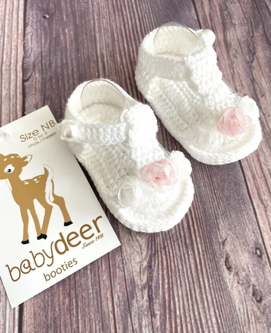 White baby sandals size 3 deals
