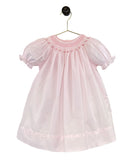 Petit Ami Pink Rose Smocked Bishop Dress & Bloomers 12 18 24 Months