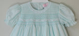 Petit Ami Girls Mint Green Lace Smocked Dress with bloomers 3 6 9 12 18 24 Months
